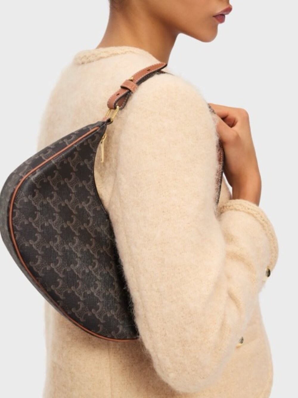 Celine Ava Bag - Triomphe Canvas - Picture 13 of 13